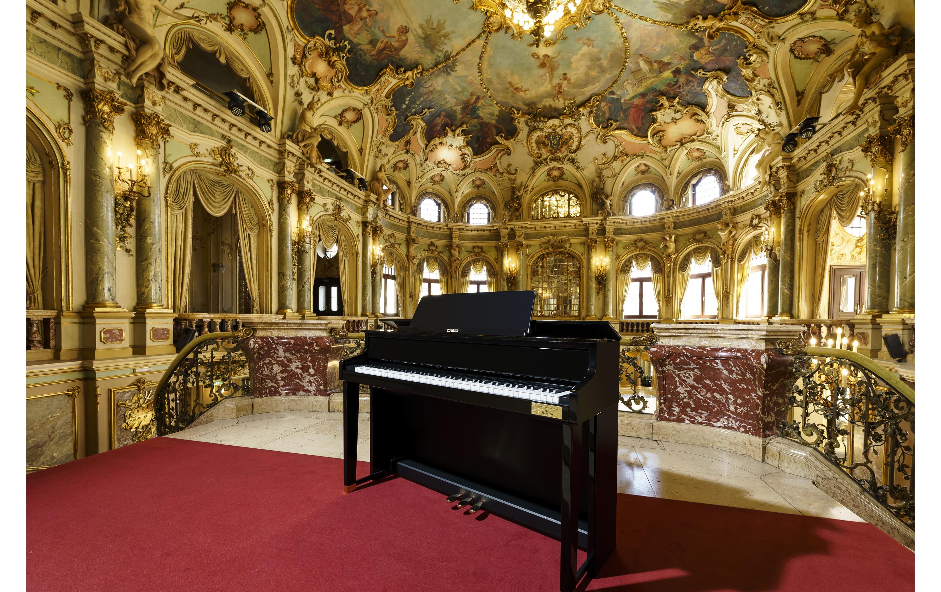 E-Piano CELVIANO Grand Hybrid GP-510BP Schwarz, poliert<br>E-Piano mit gewichtetem Natural-Grand-Hammer-Action-Keyboard mit 88 Tasten