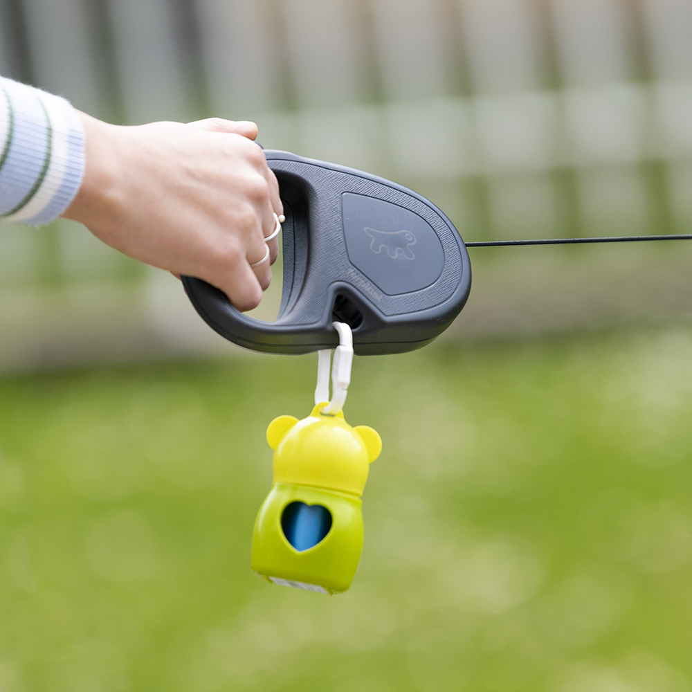 Laisse extensible pour chiens de taille moyenne flippy one cord m, cordon rétractable 5 m, max 20 kg, rouge