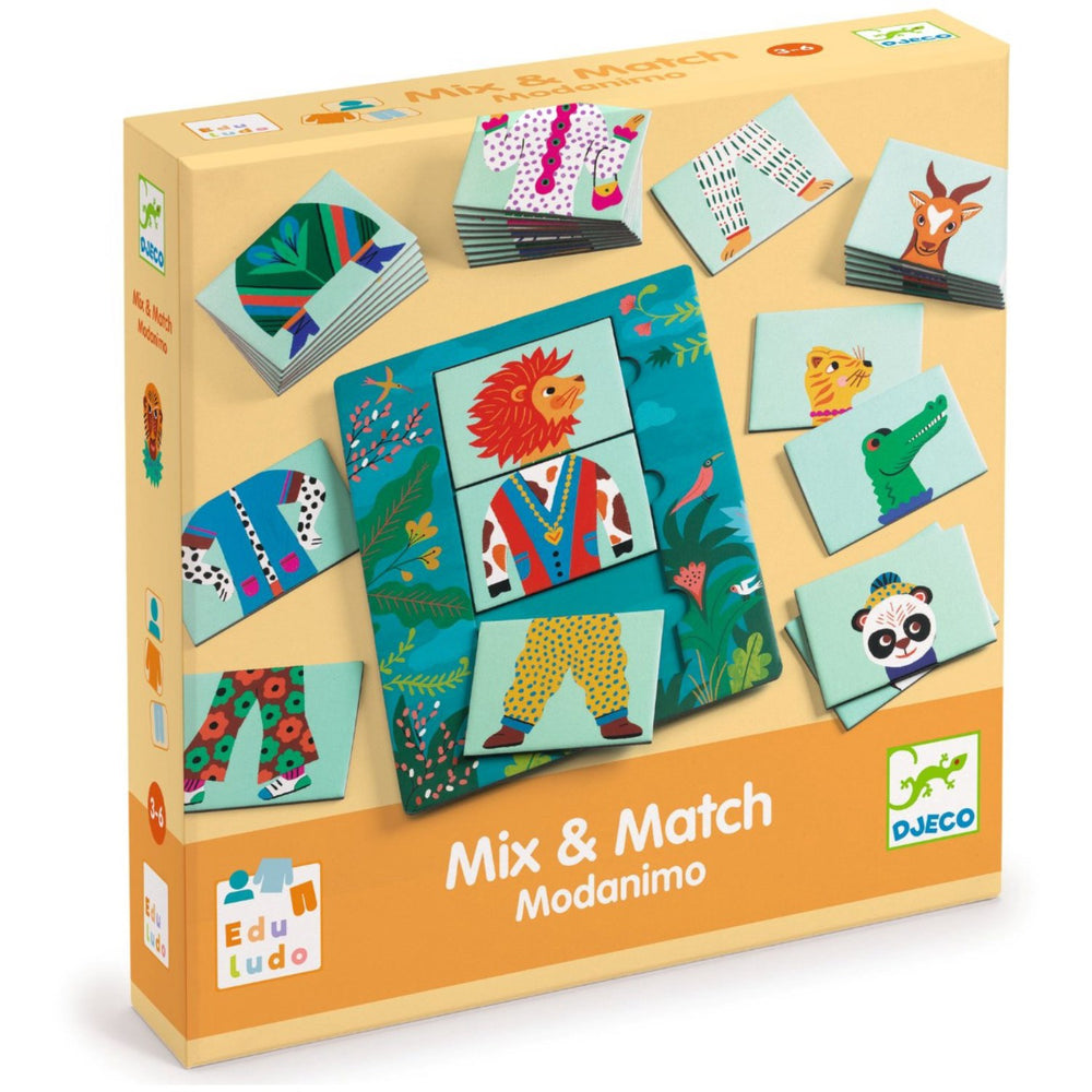 Køb Djeco Mix & Match Modedyr