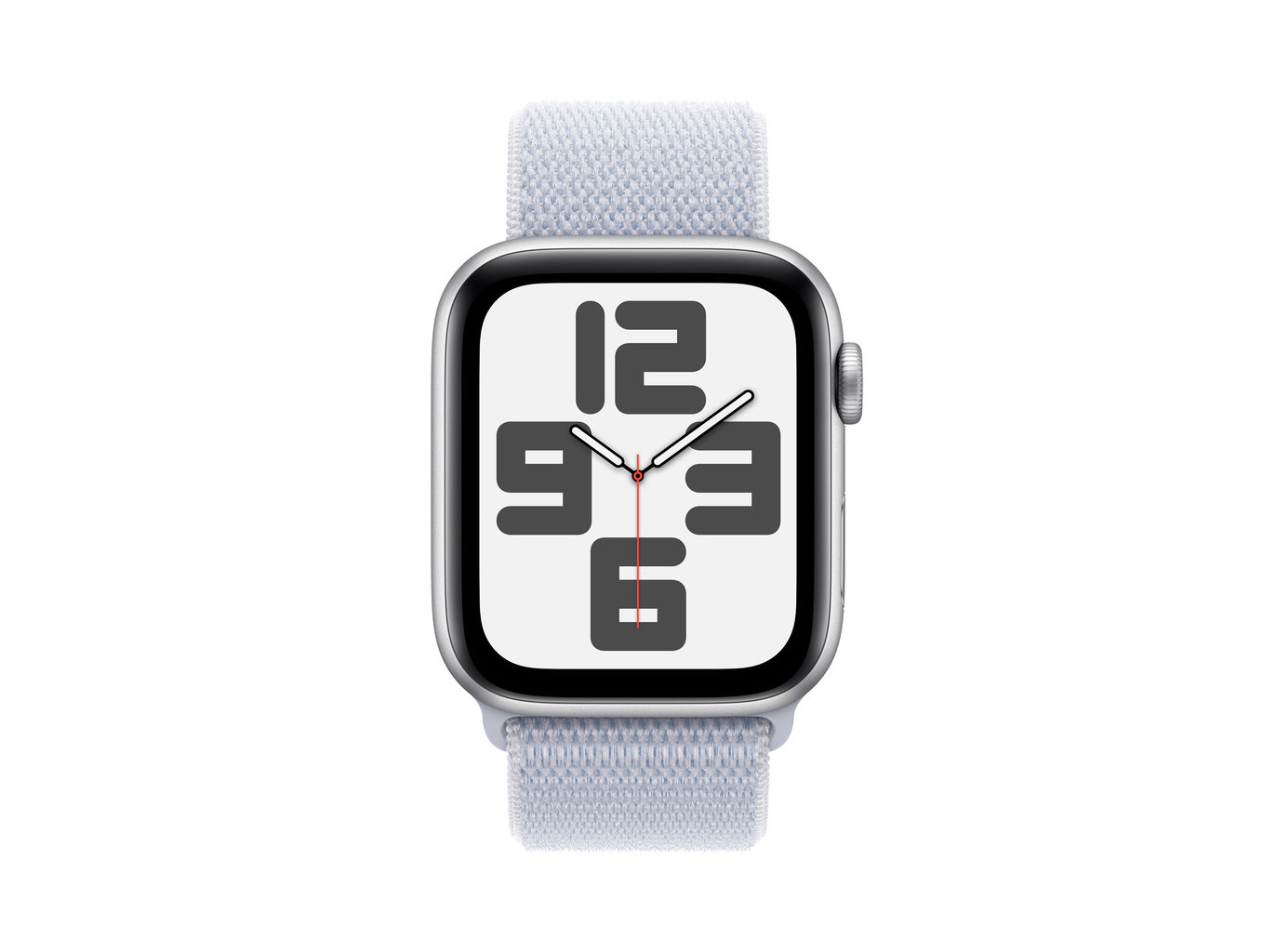 APPLE WATCH SE GPS 44MM PRATEADO COM BRACELETE LOOP DESPORTIVA AZUL-NÚVEM