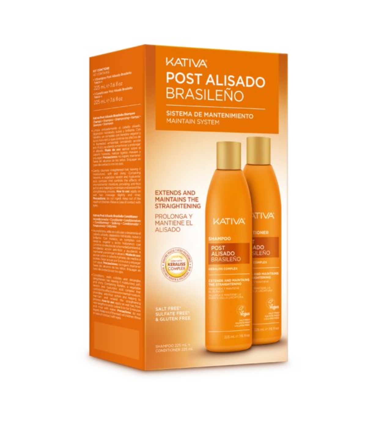 Kativa - Kit tratamento pós alisamento Shampoo + Condicionador