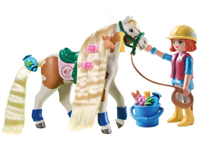 Playmobil Horses of Waterfall Ellie & Pferd mit Kreppeisen Pferde-Spielset