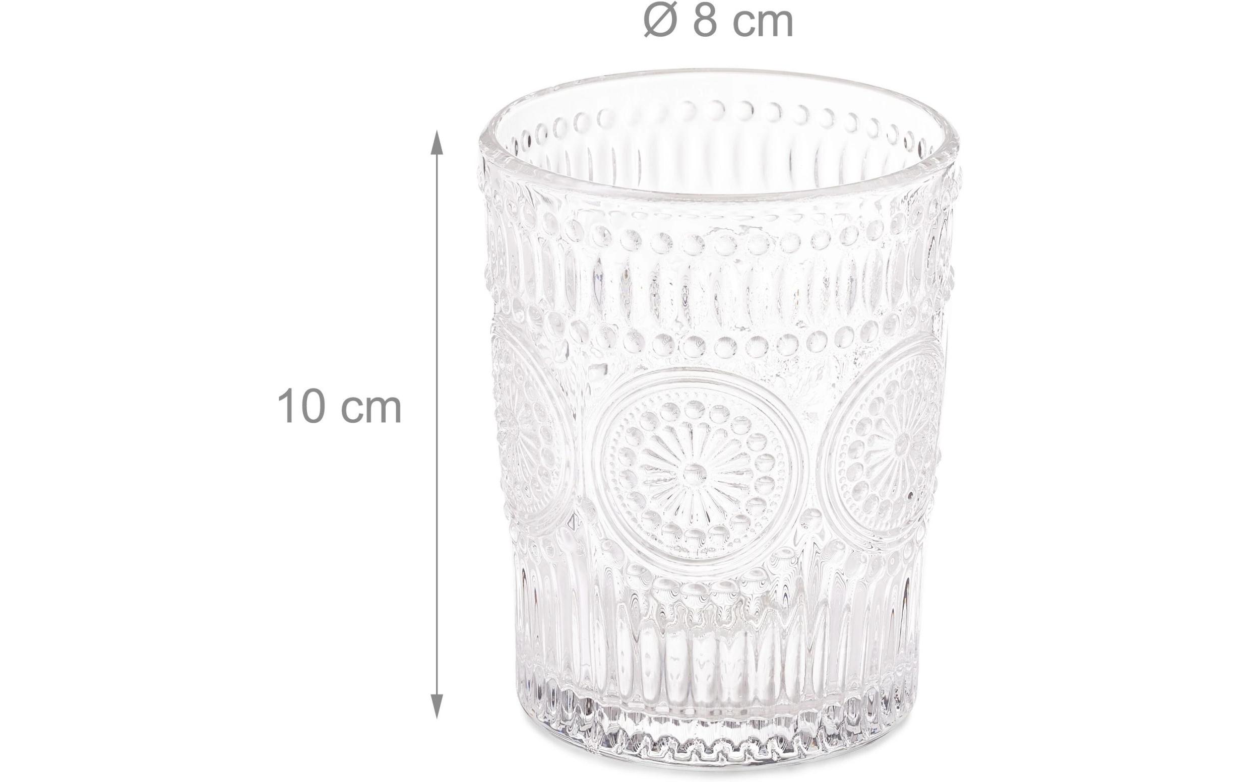 Trinkglas 4er Set, 300 mlWassergläser im Vintage-Design
