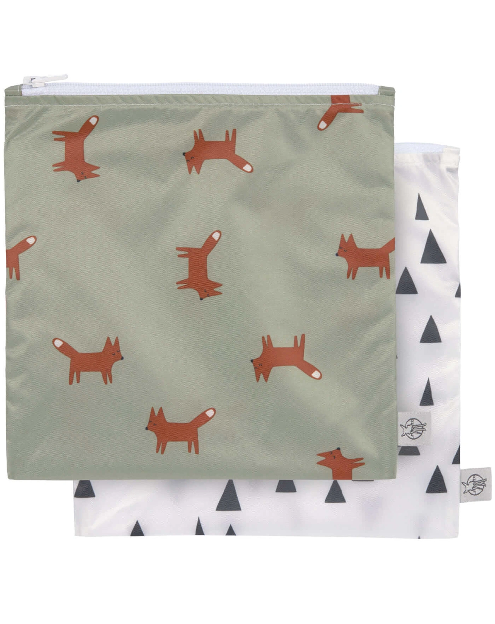 Snackbeutel LITTLE FOREST FUCHS 2er in grau