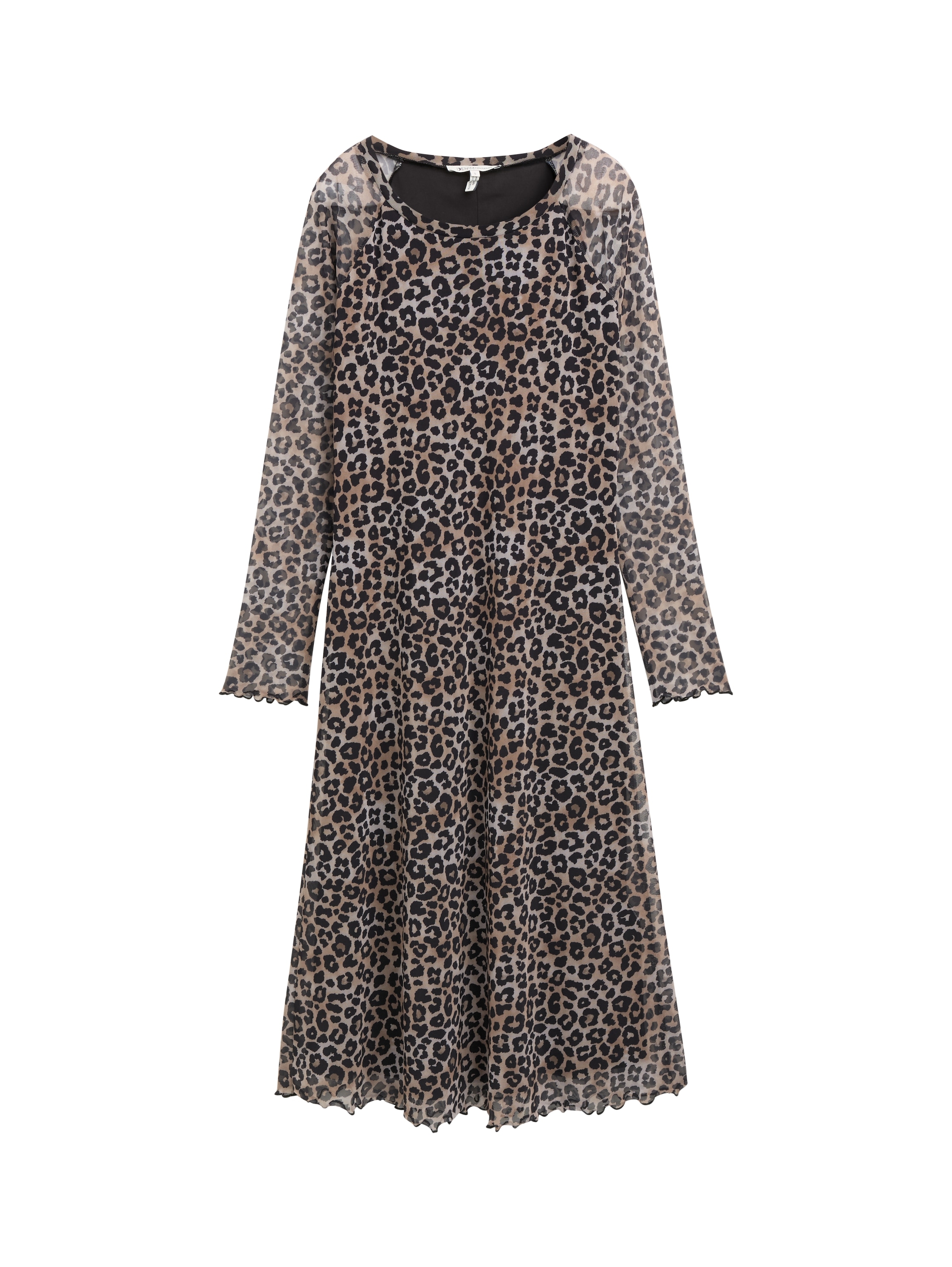 TOM TAILOR Denim Midikleid mit All-Over Print