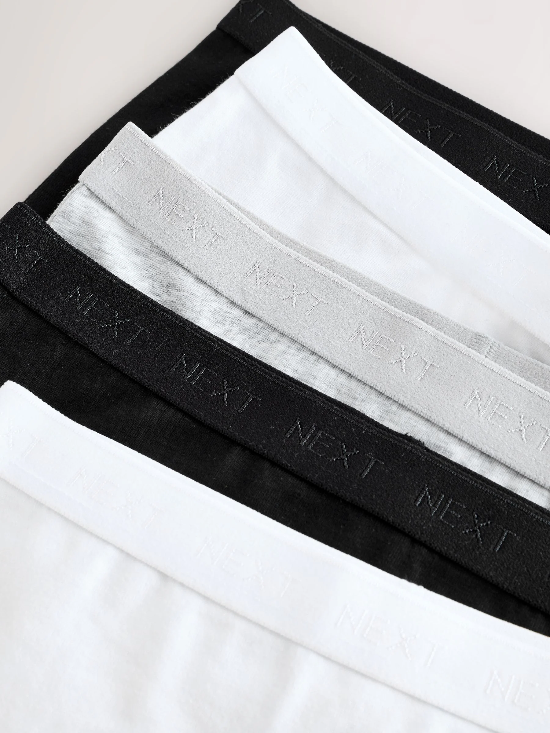 Zwart/wit/grijs - Short Briefs 5 Pack (2-16yrs)