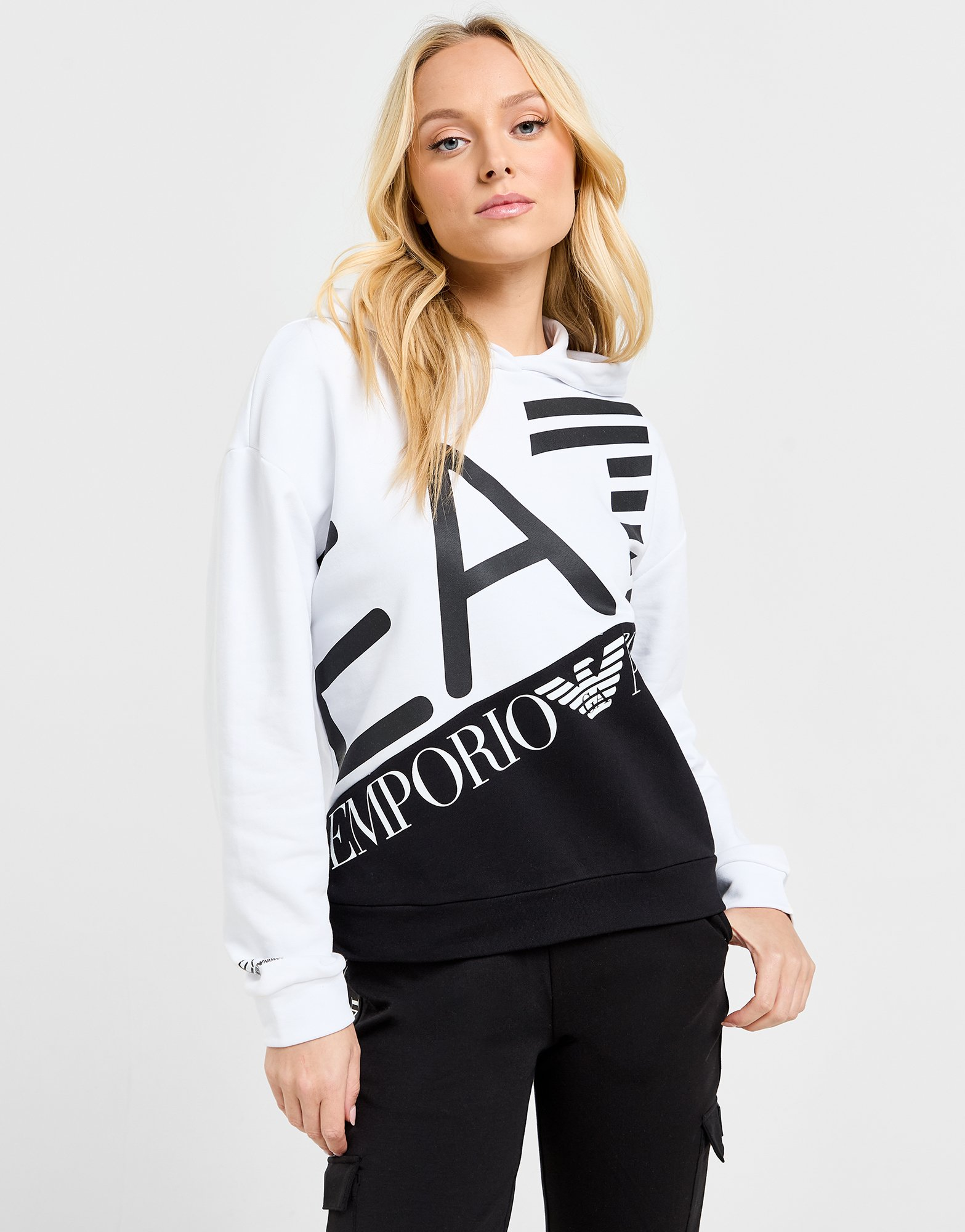 Emporio Armani EA7 Sweat à Capuce Split Femme