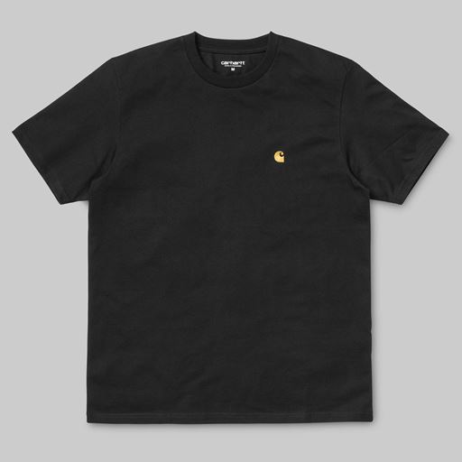Carhartt WIP Chase T-shirt, Sort/Guld, M