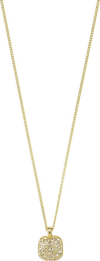 Pilgrim CINDY recycled crystal pendant necklace gold-plated Guld