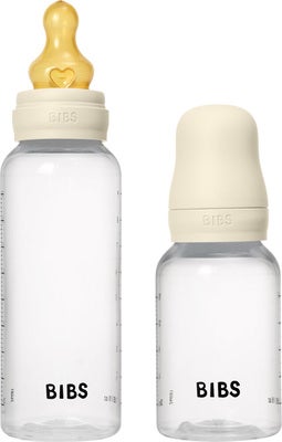 BIBS Grow and Flow Tåteflaske Sett Latex 150/270 ml, Ivory