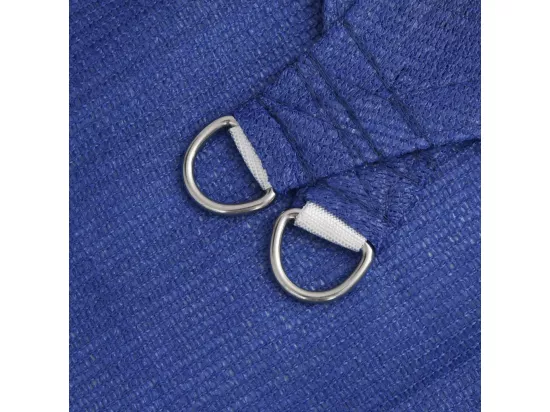 Voile d'ombrage 160 g/m² rectangulaire bleu 4x5 m PEHD
