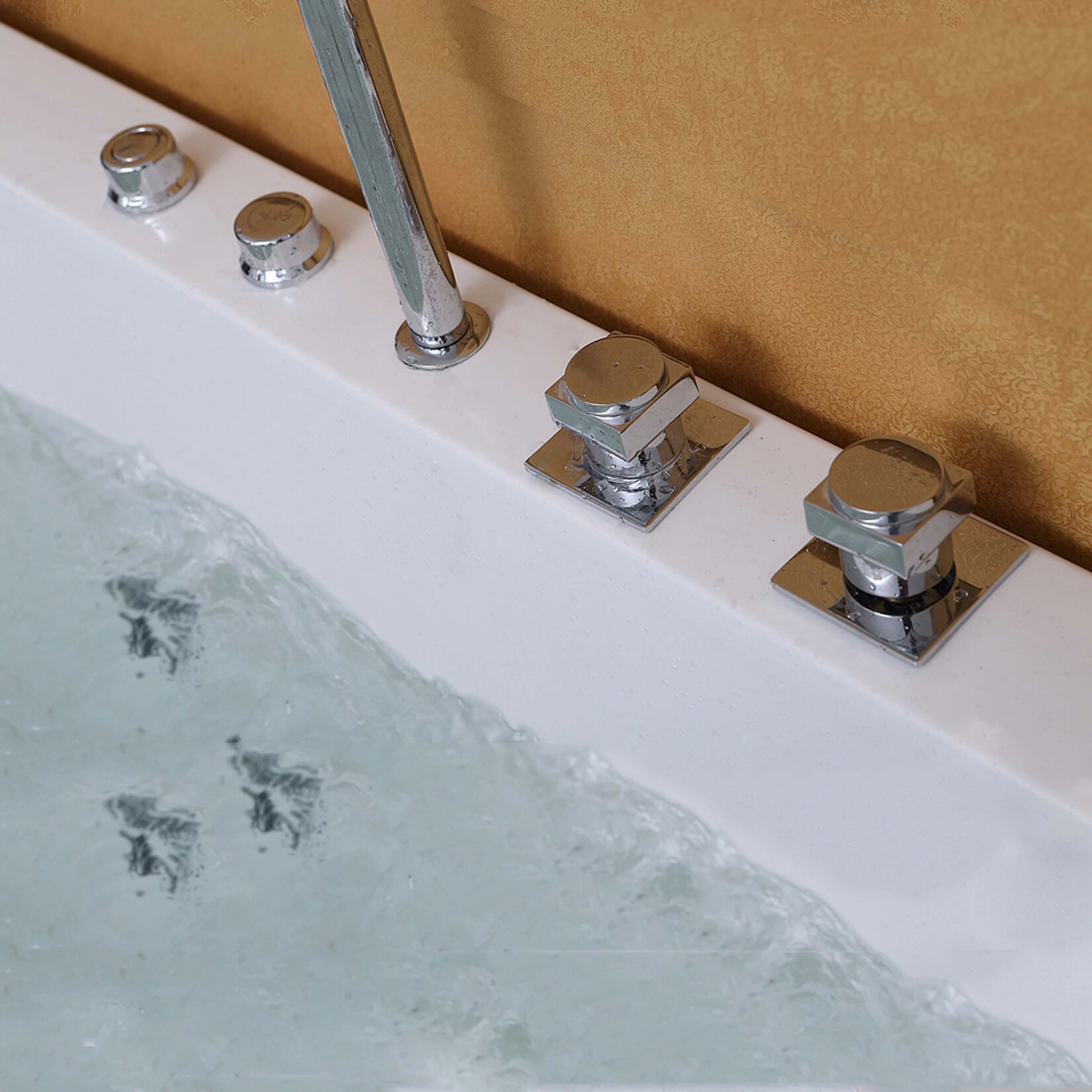 TroniTechnik® Whirlpool Badewanne IOS 170cm x 75cm inkl. Spülfunktion, Hydromassage und Farblichtherapie, Sanitäracryl