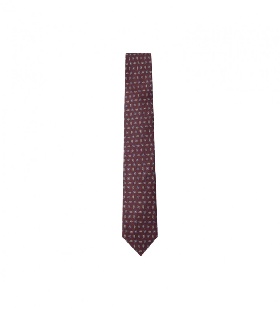 Gravata Hackett Pine Star Borgonha