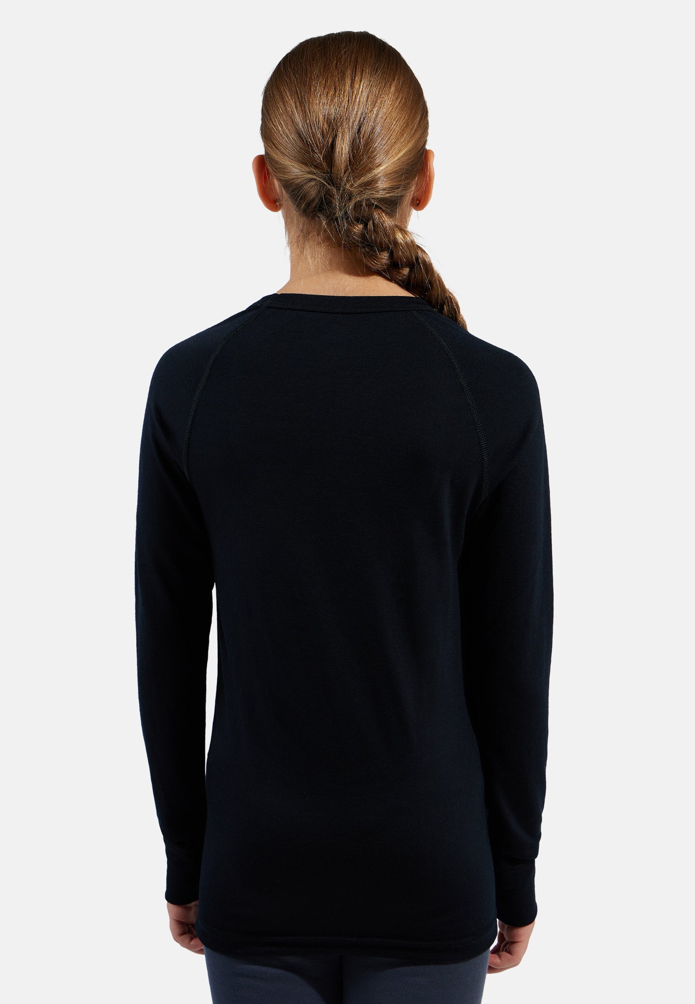Natural Merino 200 Base Layer für Kinder in black