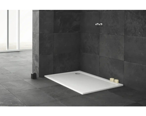 KALDEWEI SUPERPLAN CLASSIC Secure Plus 412-1 douchebak, 140 x 100 x 4,3 cm, warmgrijs, 85 mat, volledig antislip, 431200012674
