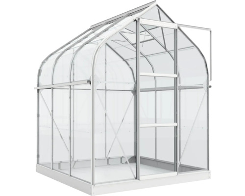 Vitavia Orion 3800 kas, enkelvoudig veiligheidsglas 3 mm, 202x195 cm, aluminium