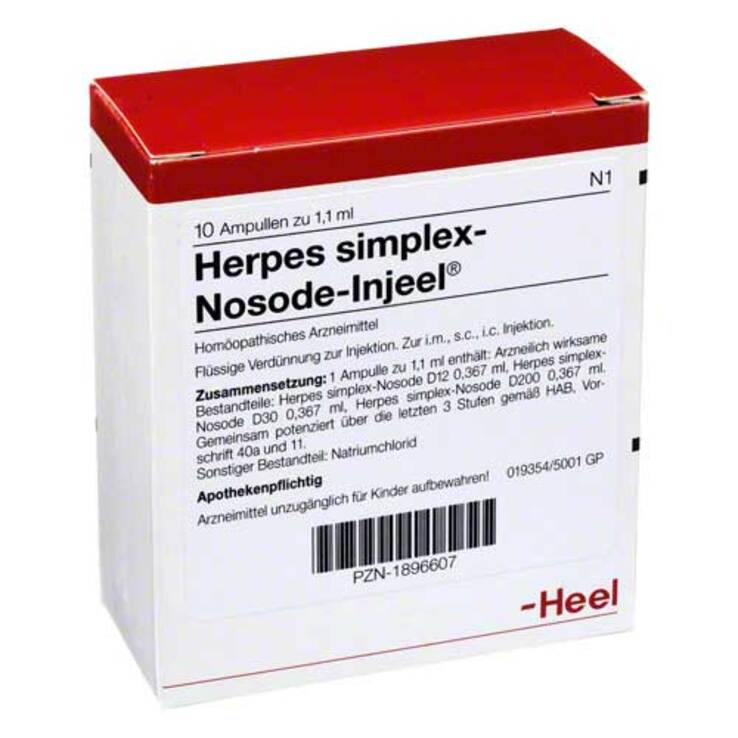 Herpes Simplex Nosode Injeel Ampullen, 10 St