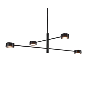 Nordlux 4 spot hanglamp Clyde zwart 16W