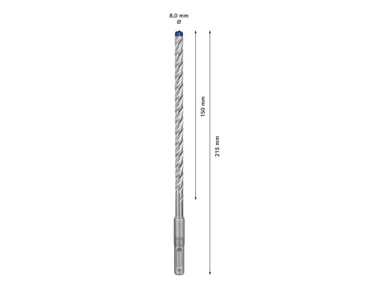 Bosch Professional Hammerbohrer EXPERT SDS plus-7X, 8 x 150 Bohrer für mehr Leistung, Zuverlässigkeit und Langlebigkeit