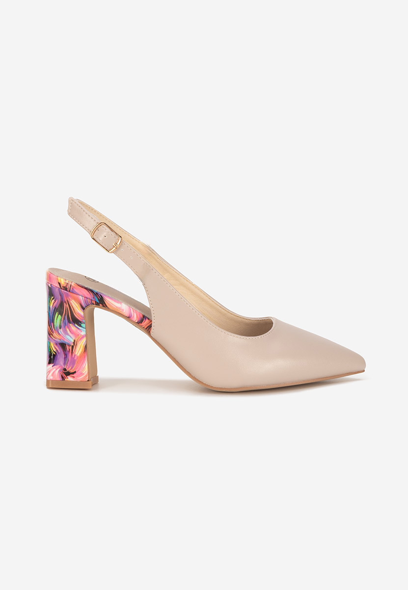 Chaussures slingback beige Lunessa
