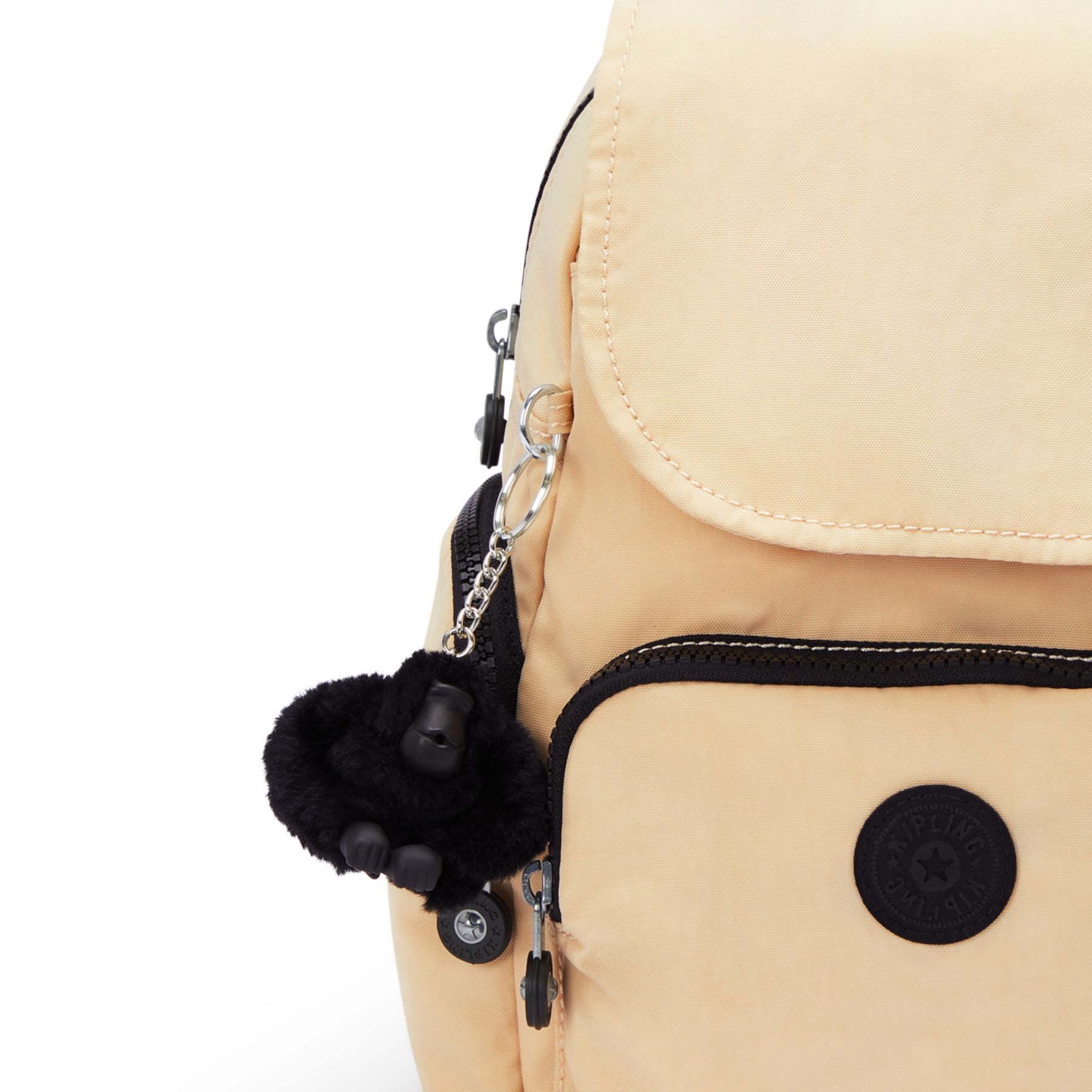 CITY ZIP MINI Mini sac à dos avec bretelles ajustables - Eager Beige