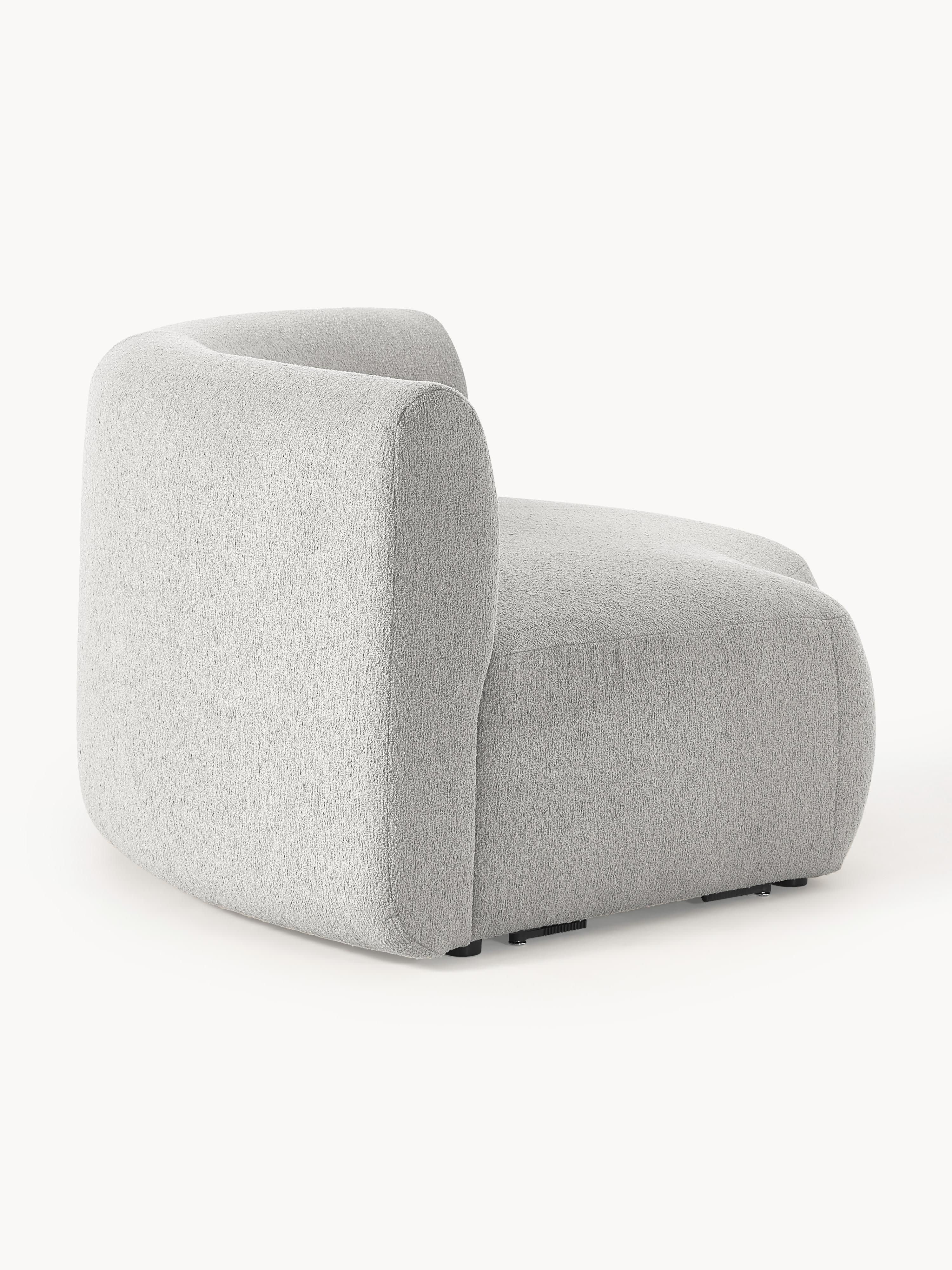 Ronde bouclé hoekmodule Sofia