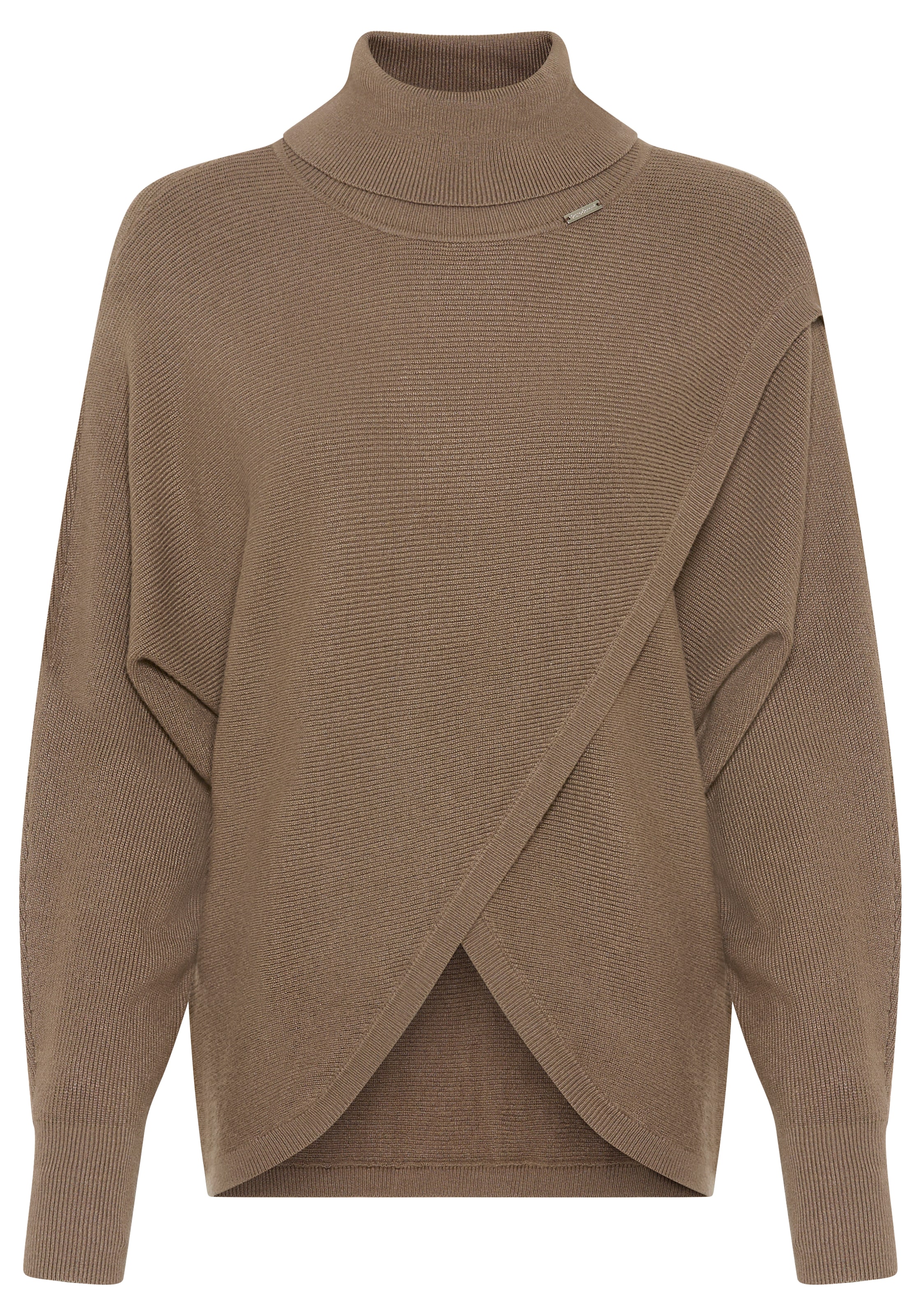 Bruno Banani Rollkragenpullover , mit Wickel-Optik - NEUE KOLLEKTION