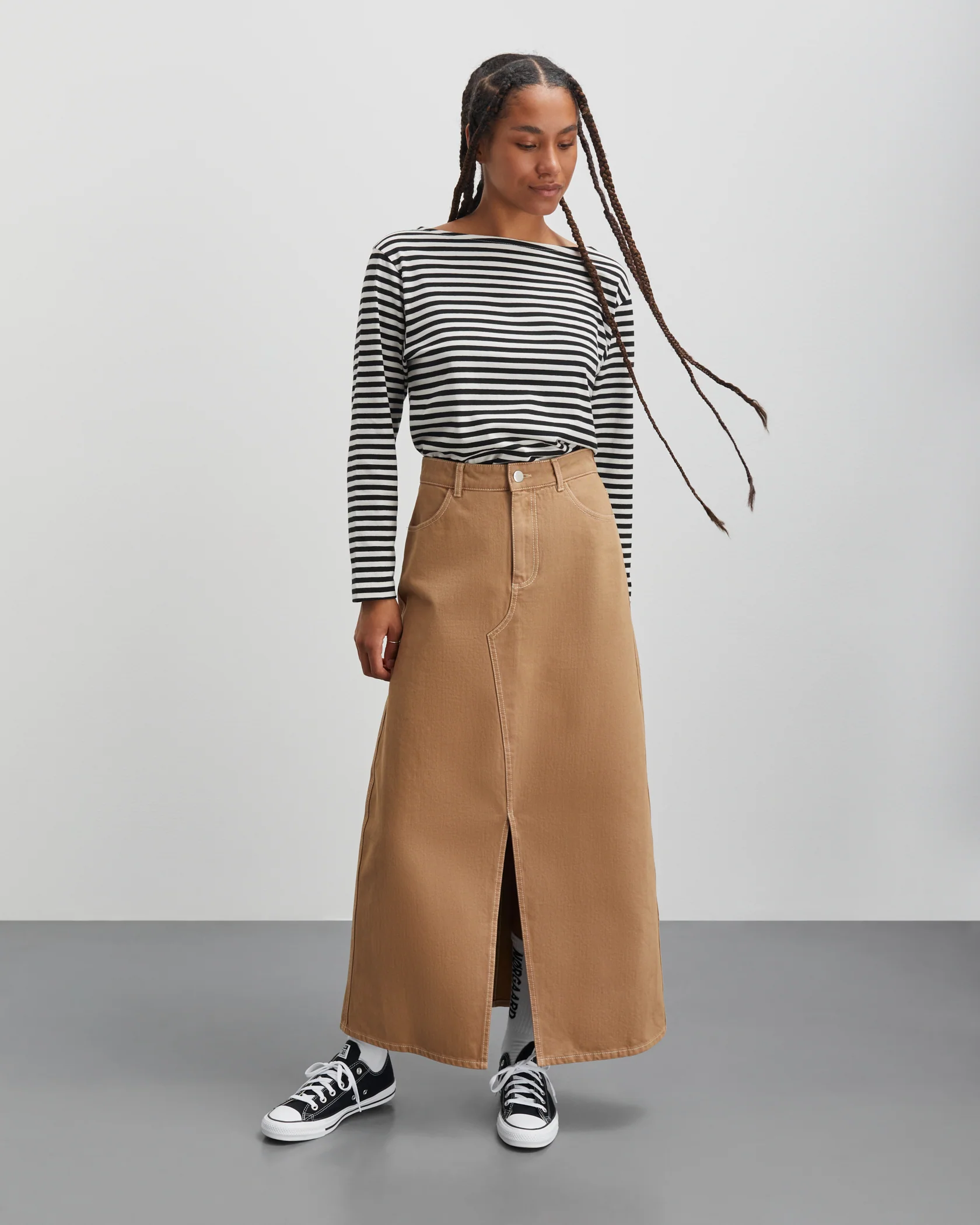 Mads Nørgaard  Soil Ketty denimnederdel - Tiger's Eye
