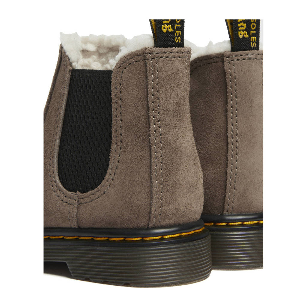 Dr. Martens 2976 Leonoregevoerde suède enkelboots dark khaki bronx