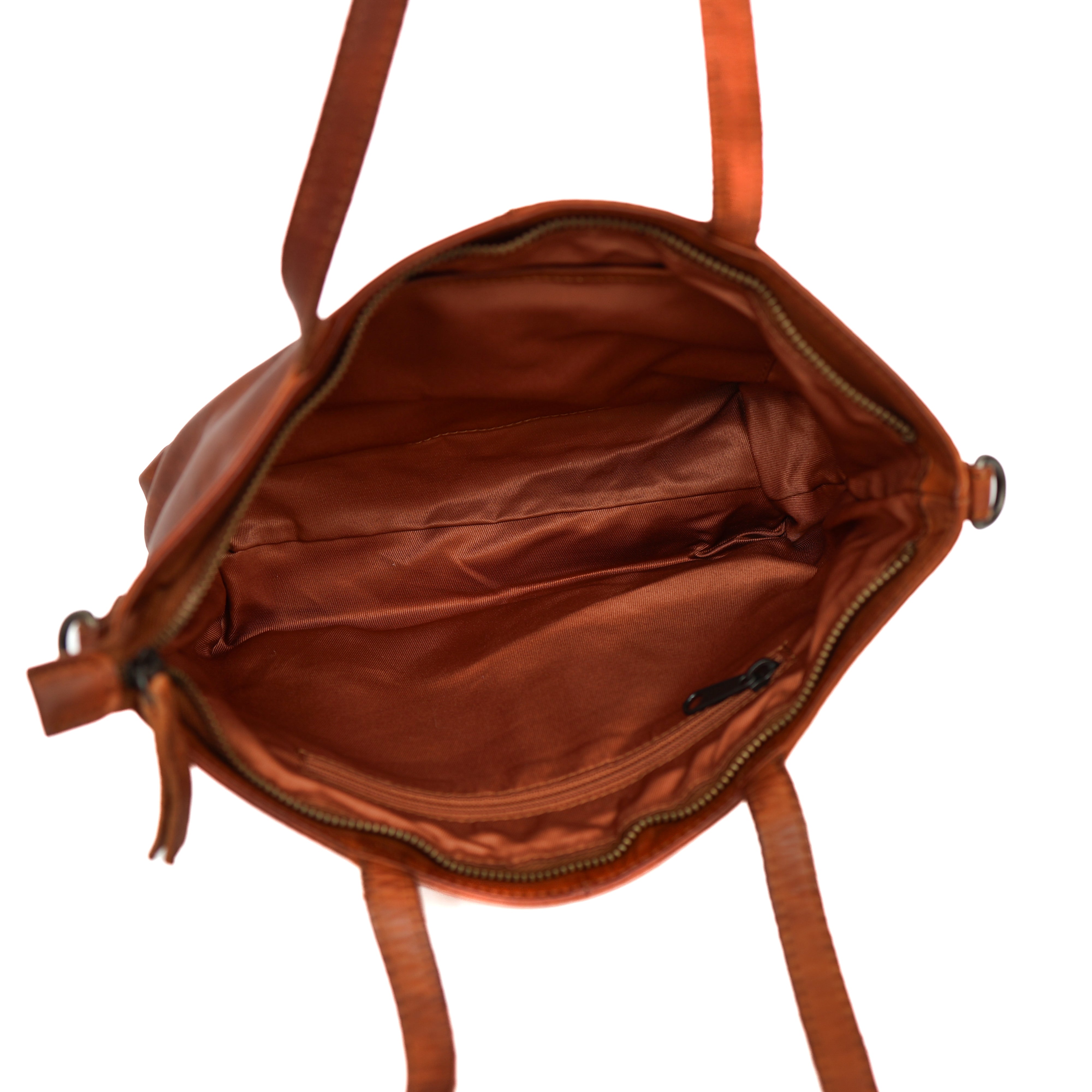Klein hand-/schoudertasje 'Lola' cognac Cognac