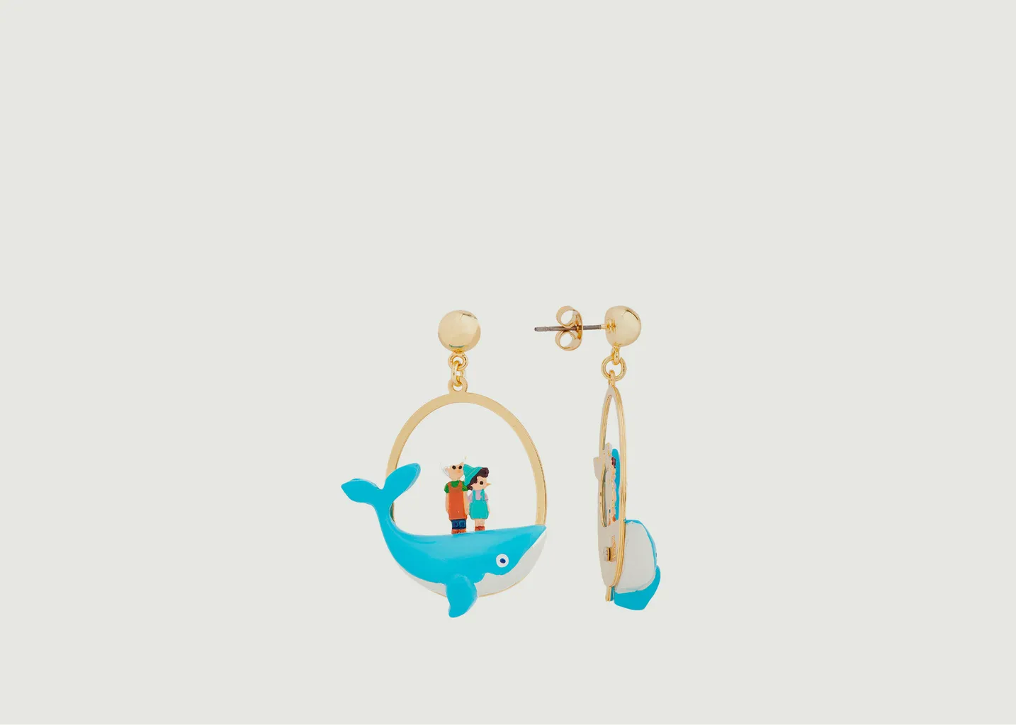 Boucle d'oreille Piccolino, Pinocchio et Gepetto N2