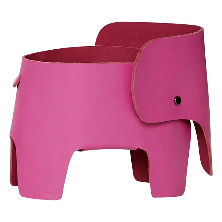 EO Lampe de chevet Eléphant en cuir | Rose
