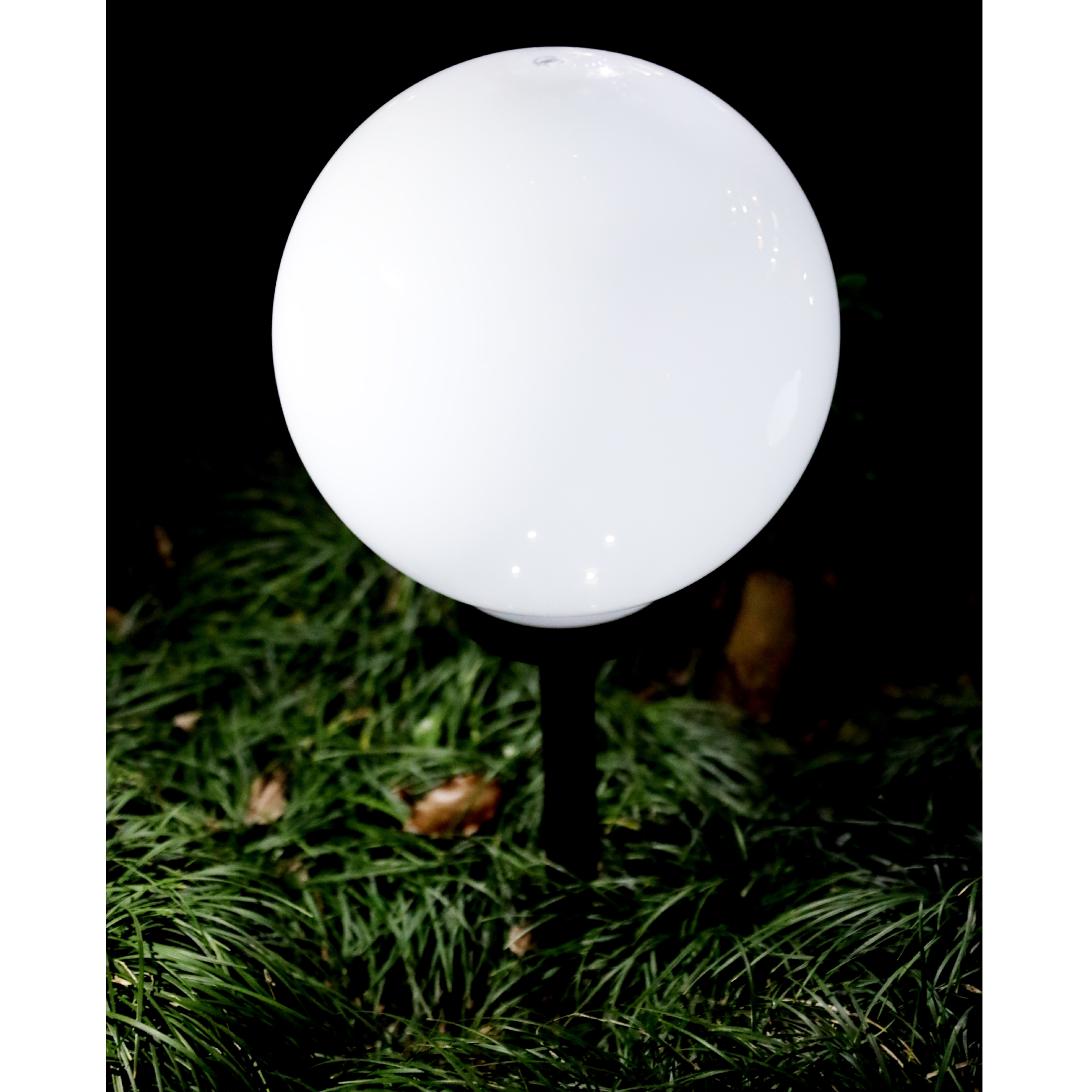 LED Solarlampe rund 20 cm 3er Set