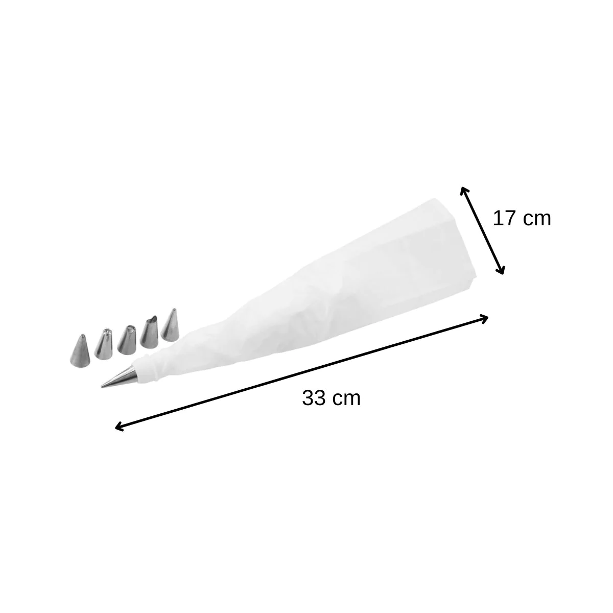 Poche à douille et 6 embouts en inox Smart Pastry Zenker
