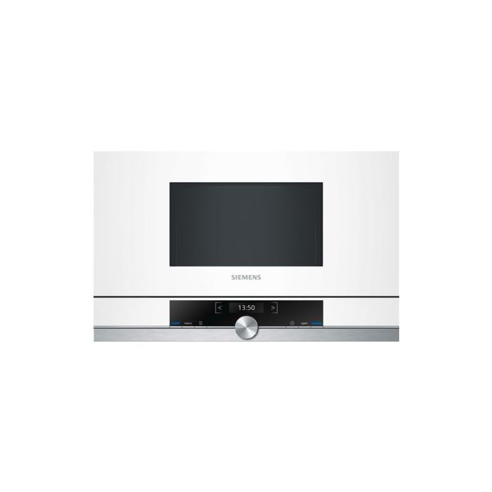 Siemens Einbau-Mikrowelle iQ700 BF634LGW1 Weiß