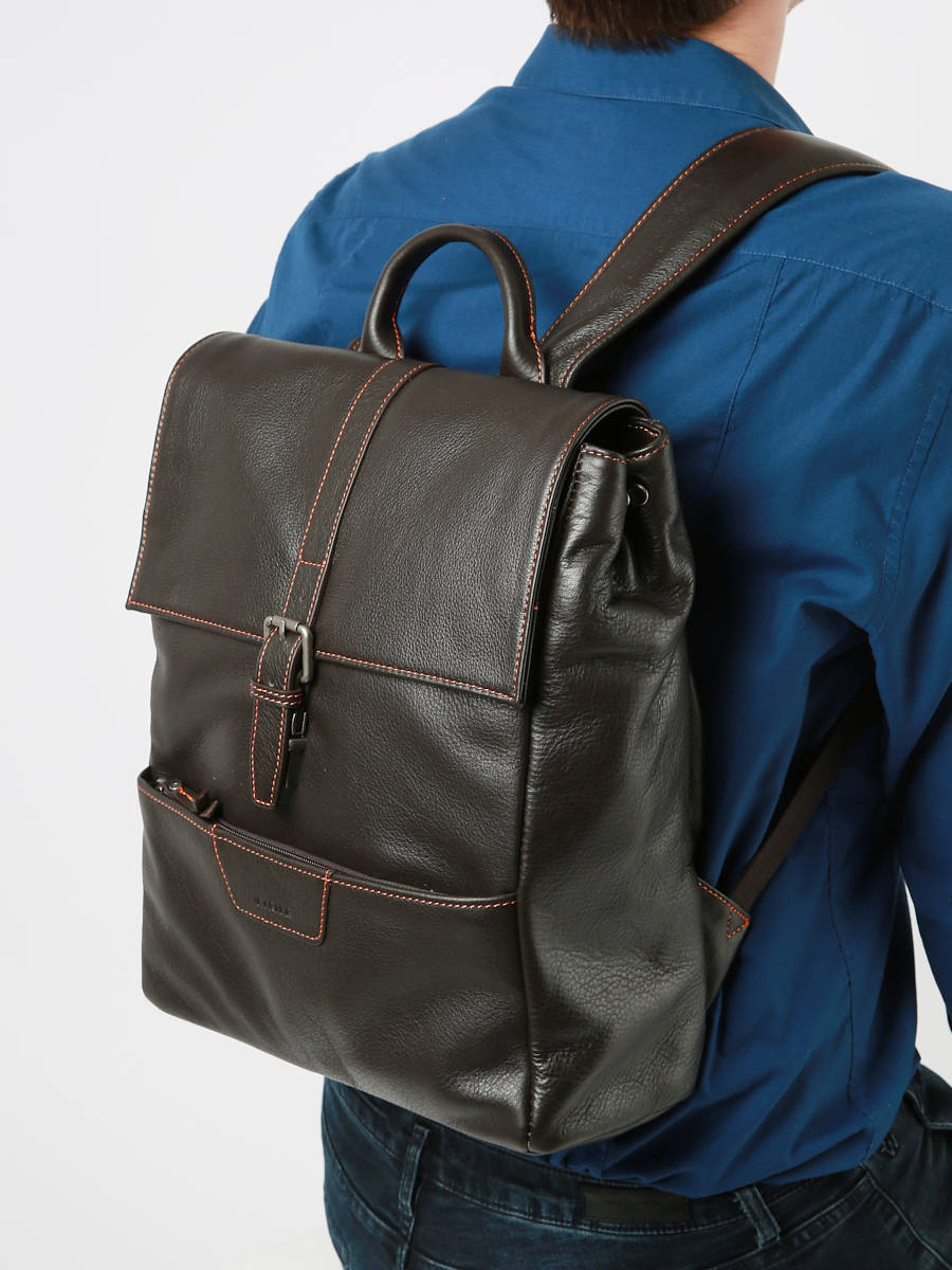 Sac  dos business Foulonn 2 compartiments cuir ETRIER