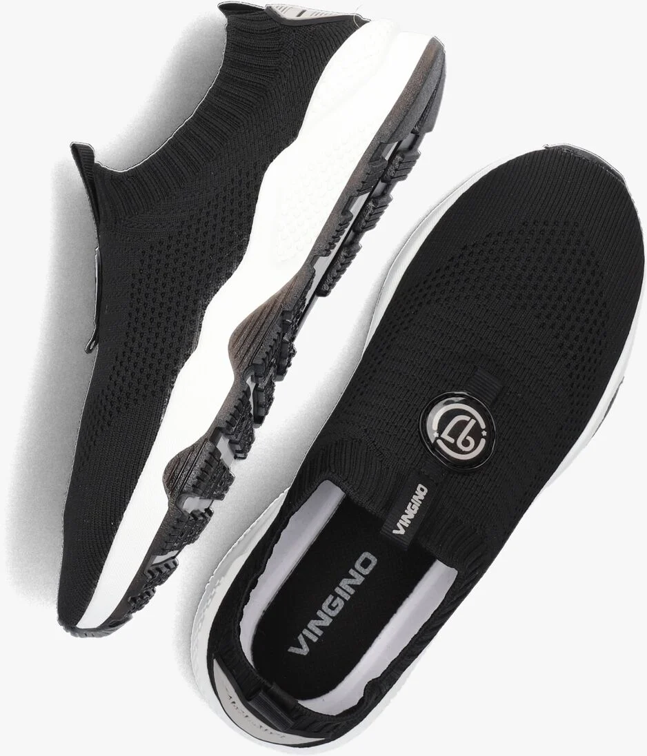 VINGINO zwarte vingino lage sneakers luuk low