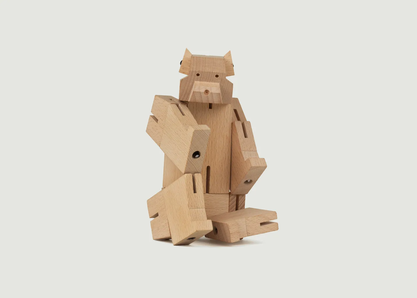 Cube Ours en Bois Articulé Kikkerland