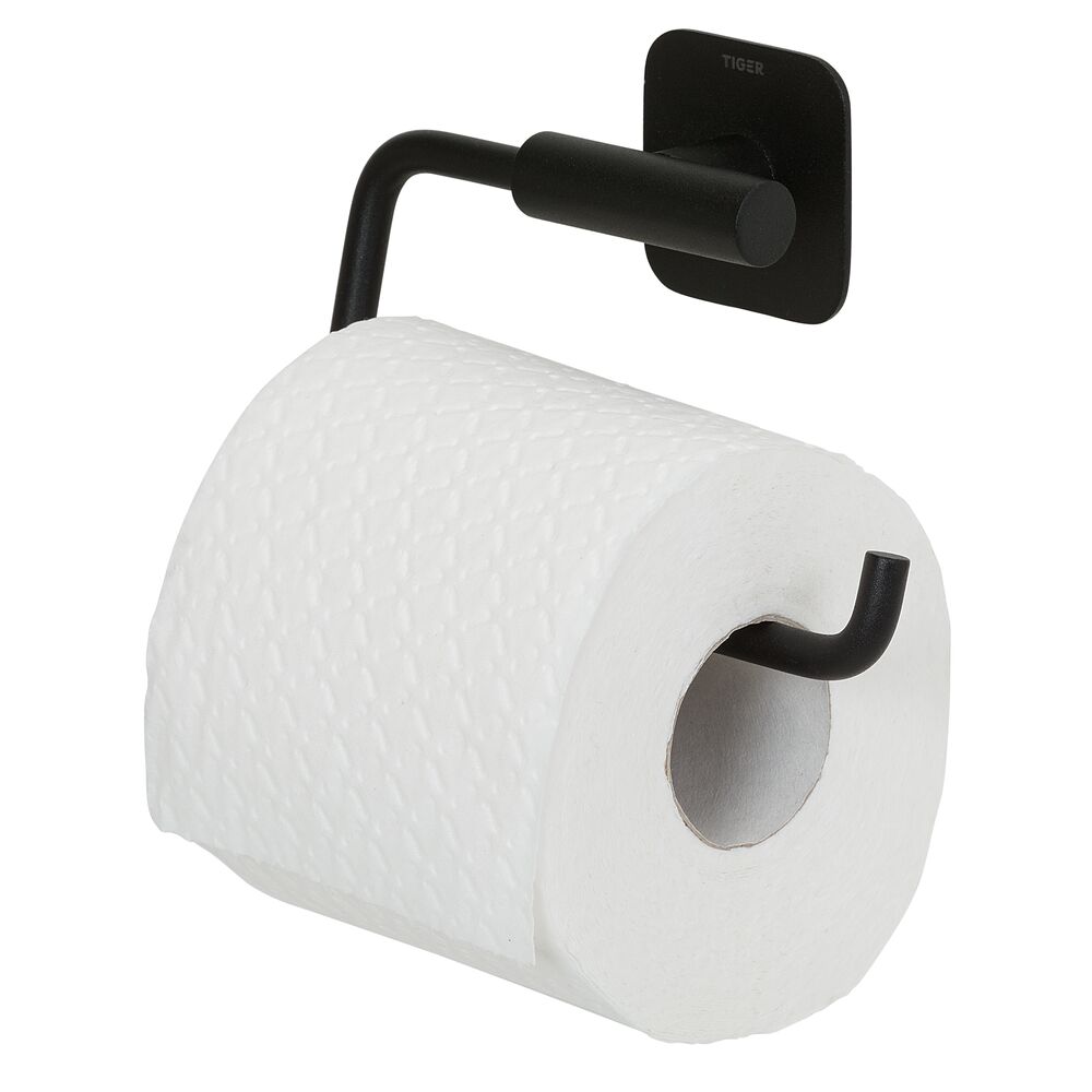 Tiger Colar toiletrolhouder zonder klep zwart