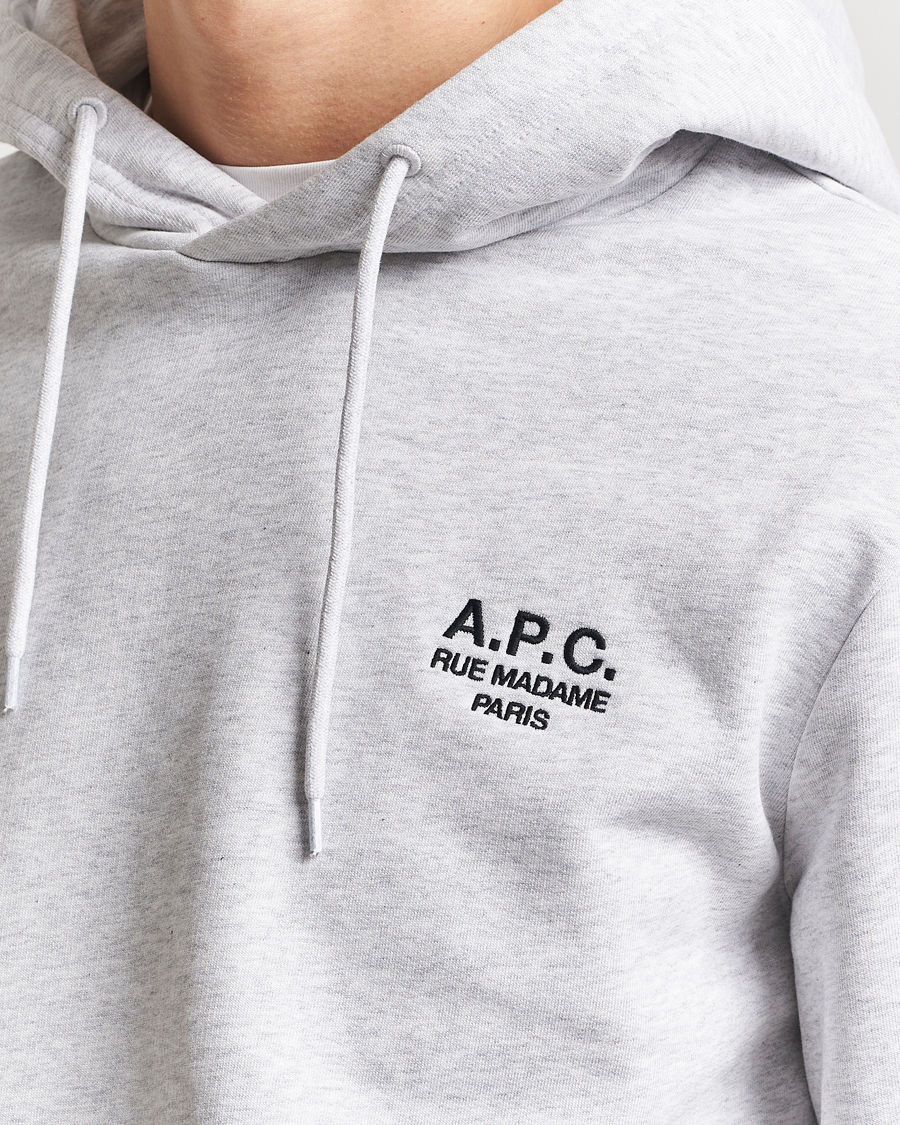 A.P.C. Rue Madame Hoodie Heather Grey/Black