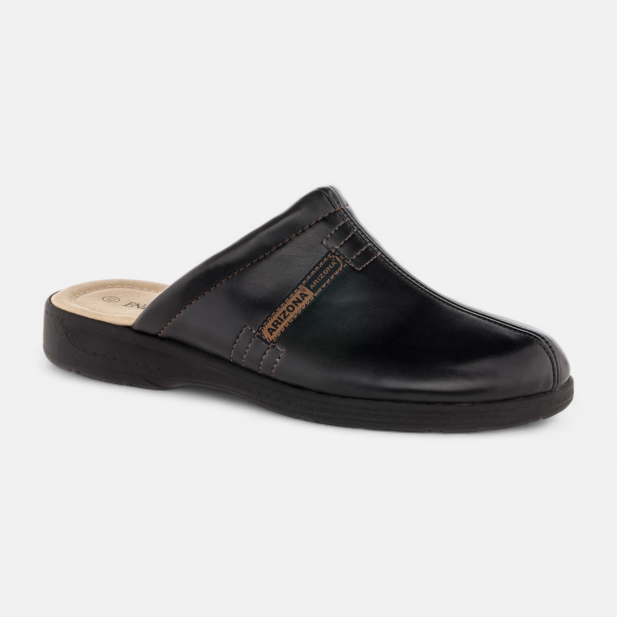 Pantoufles mules Homme noir