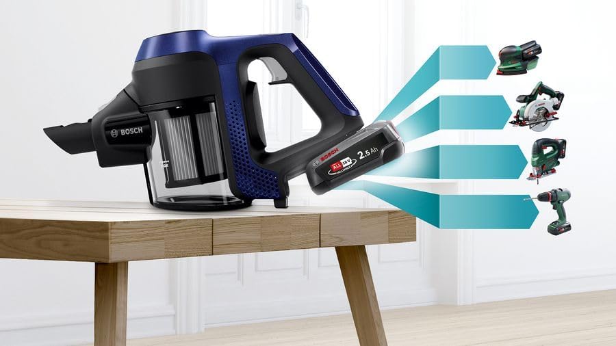 BOSCH BBS611MAT - Akku-Multifunktions-Staubsauger - Unlimited I 6-Serie - Integrierter Handstaubsauger - 2 Geschwindigkeiten - B