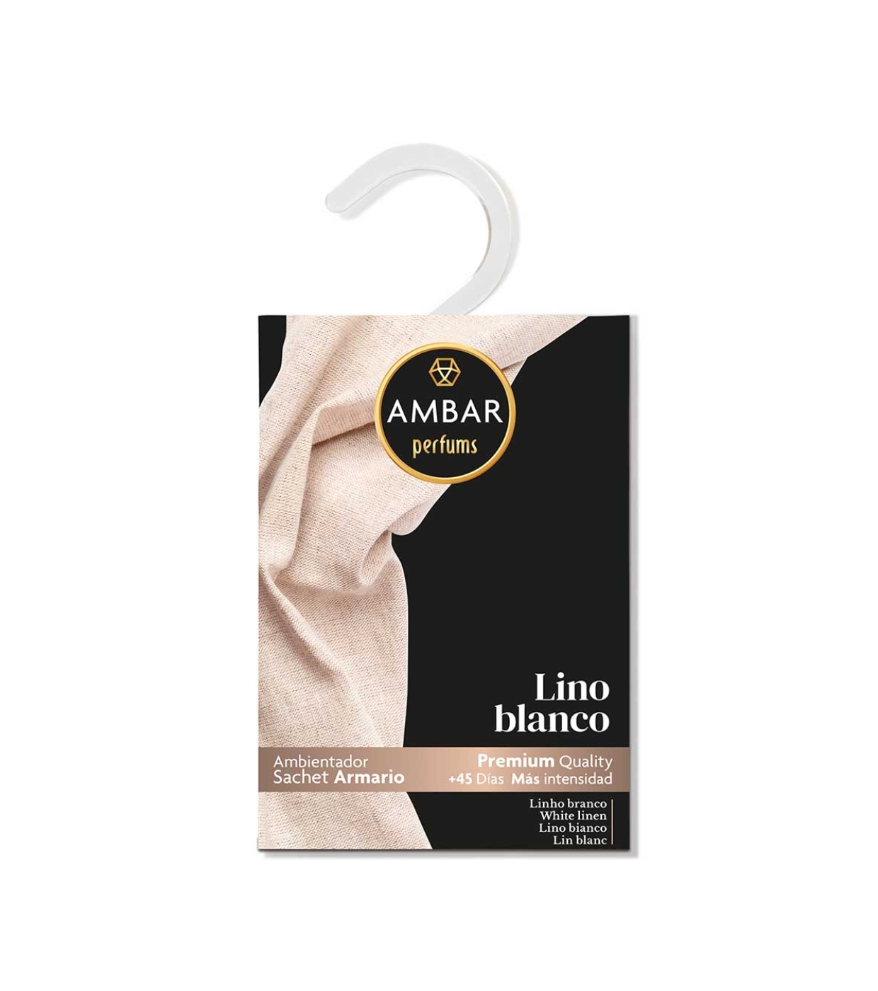 AMBAR Perfums - Ambientador Sachê para Guarda-Roupa - Linho Branco