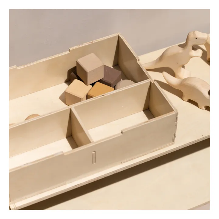 Nofred Boite de rangement avec couvercle en bois | Bois clair