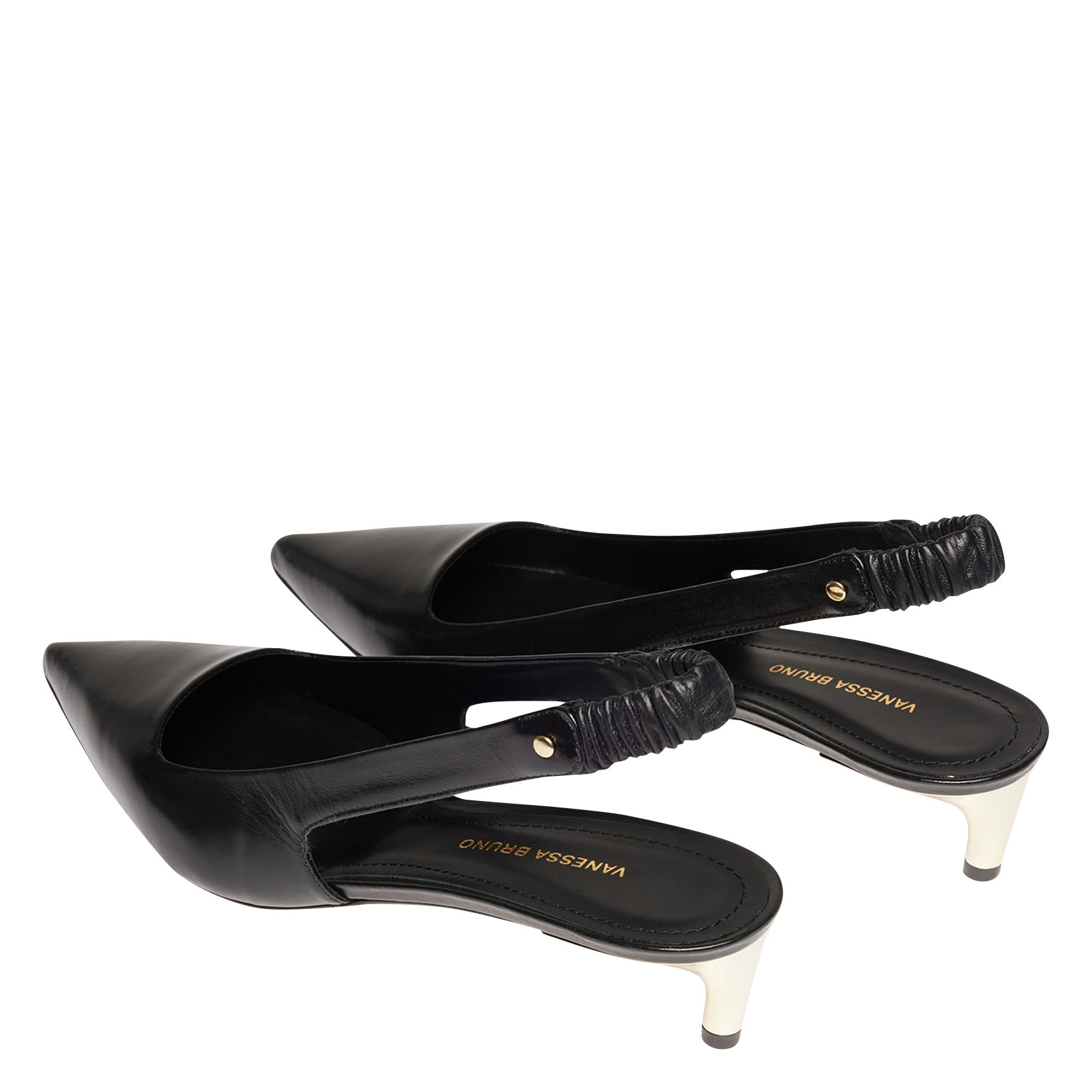 Escarpins en cuir| Noir