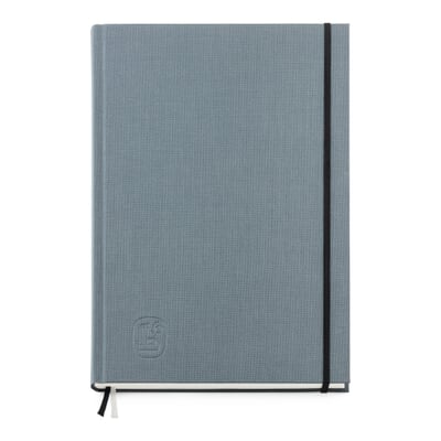 Protokollbuch Leinen, A4, Grau
