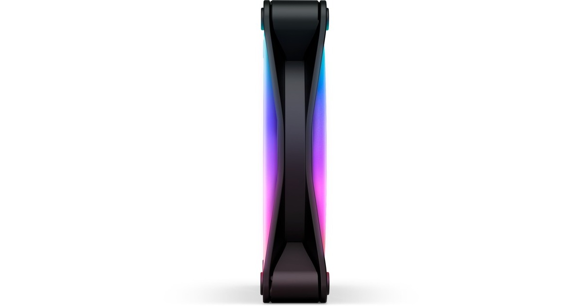NZXTF120 RGB DUO case fan  (Zwart, 120 x 120 x 25 mm, PWM, zonder controller)