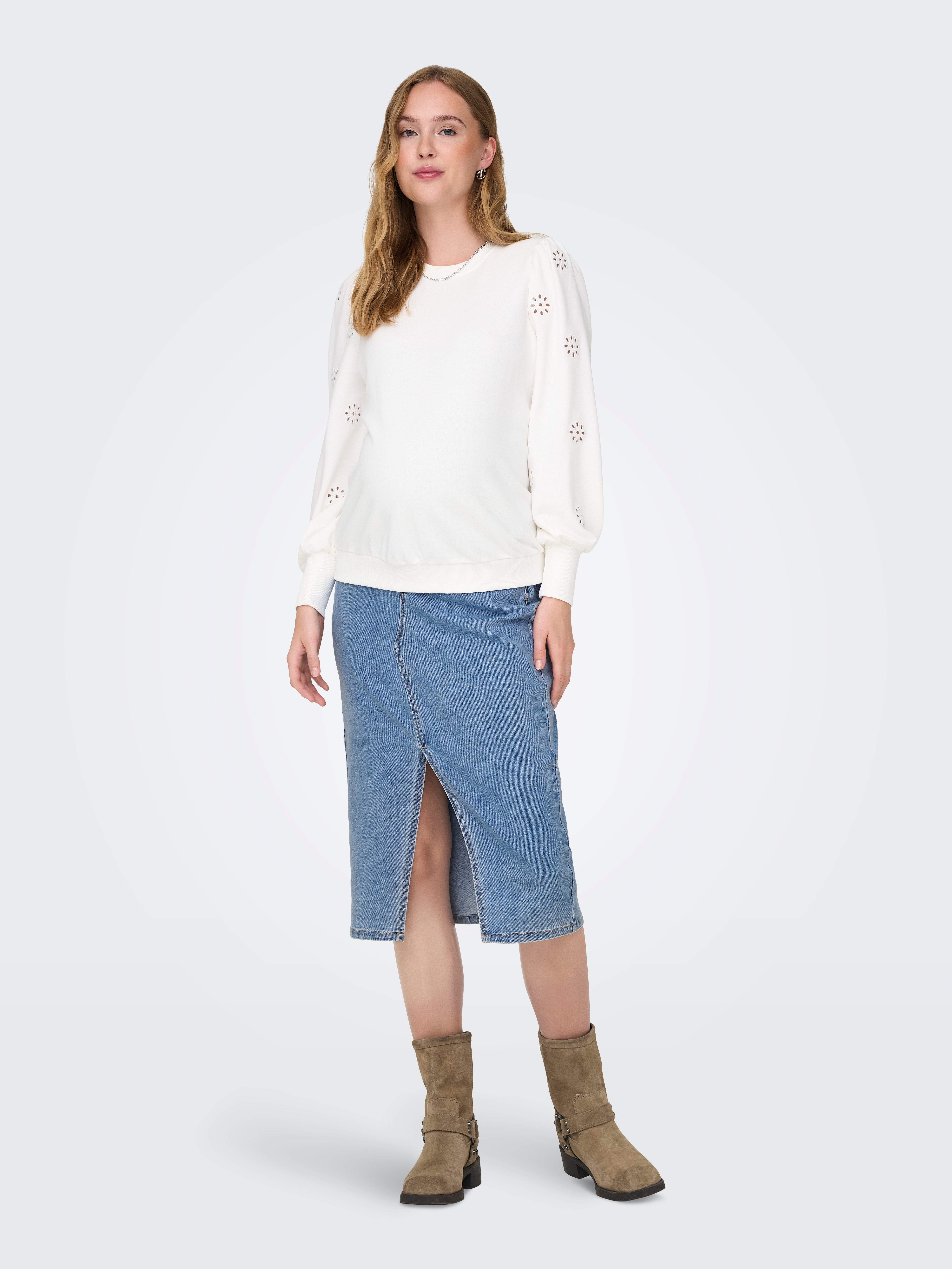 OLMSIRI Jeansrock Light Blue Denim