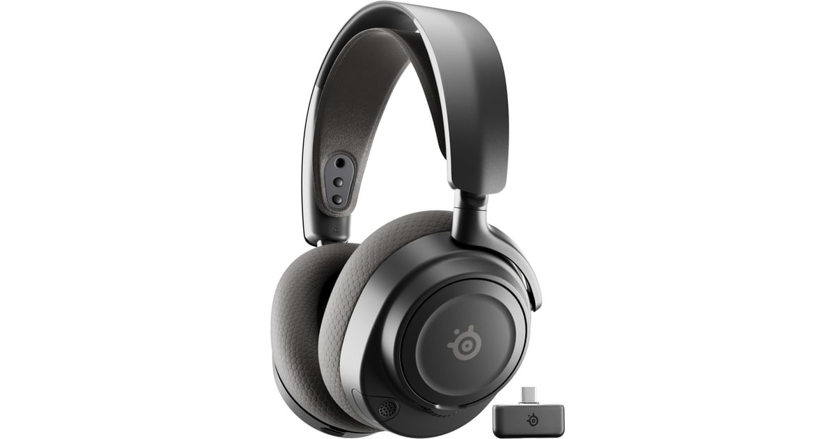 SteelSeriesArctis Nova 7 Wireless Gen 2 over-ear gaming headset  (Zwart, Pc, 2.4 GHz / Bluetooth)