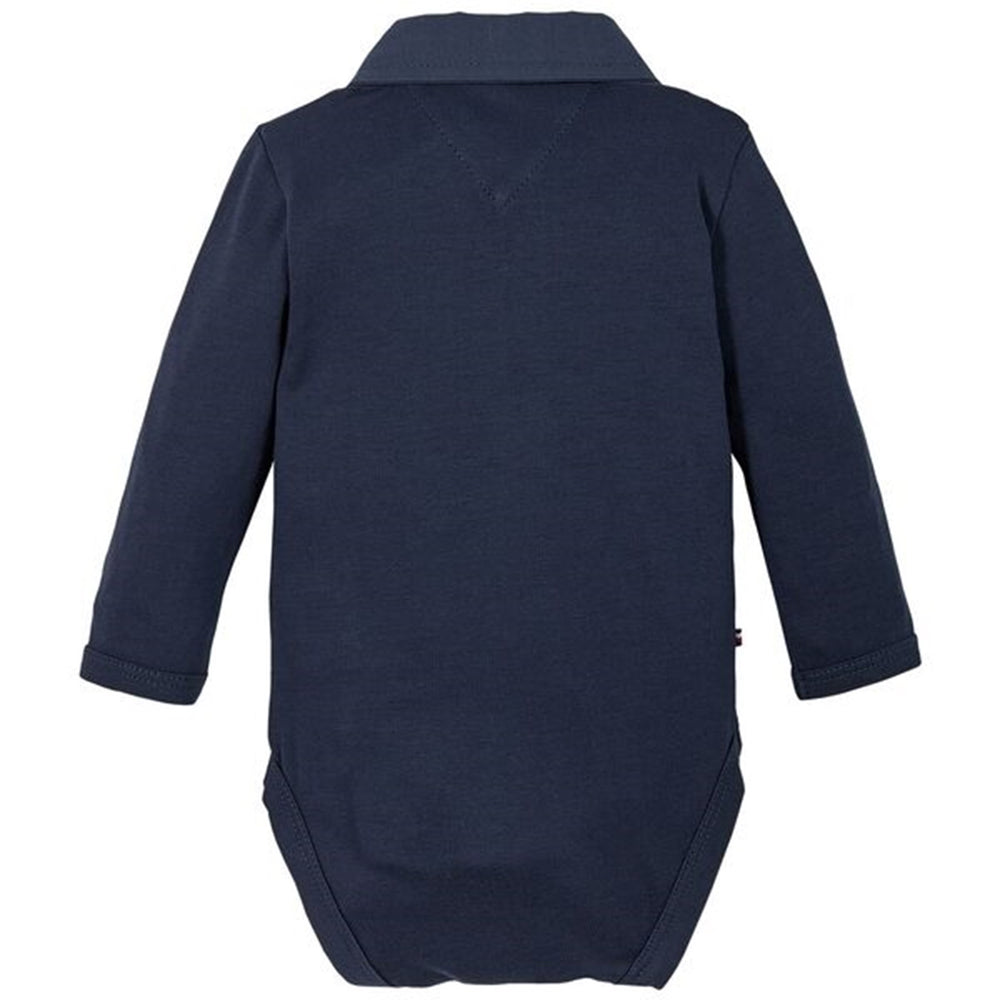 Baby Boy Poplin Body Twilight Navy - Tommy Hilfiger
